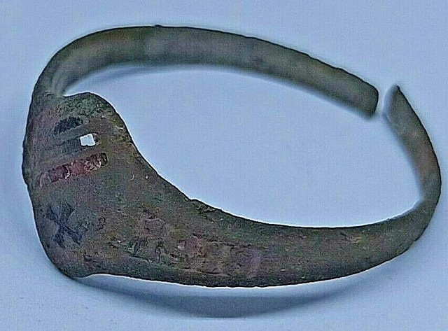 GERMANY Soldier's RING Iron Cross 1914-1916 Enamel WW1 wwI GERMAN Award ART Br