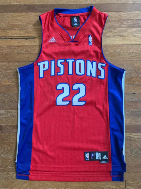 Tayshaun Prince #22 Detroit Pistons basketball Jersey Adidas NBA Red Kids  Youth