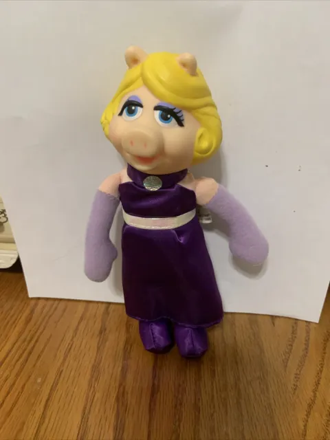 Vintage 1991 Purple Dress Miss Piggy Doll Direct Connect Henson 7" Toy Toons B1