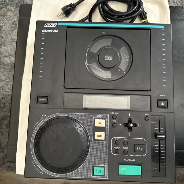 BST Cleving 156 DJ CD Player Rare Turn Table