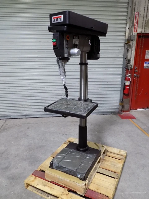 Jet Industrial Floor Drill Press 22" Swing 12 Speed 1.5 HP 115/230v DAMAGED Jet Industrial Floor Drill Press 22" Swing 12 Speed 1.5 HP 115/230v DAMAGED