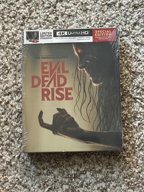 EVIL DEAD RISE Limited Edition Steelbook 4K Uhd+Blu-Ray+Digital New ...