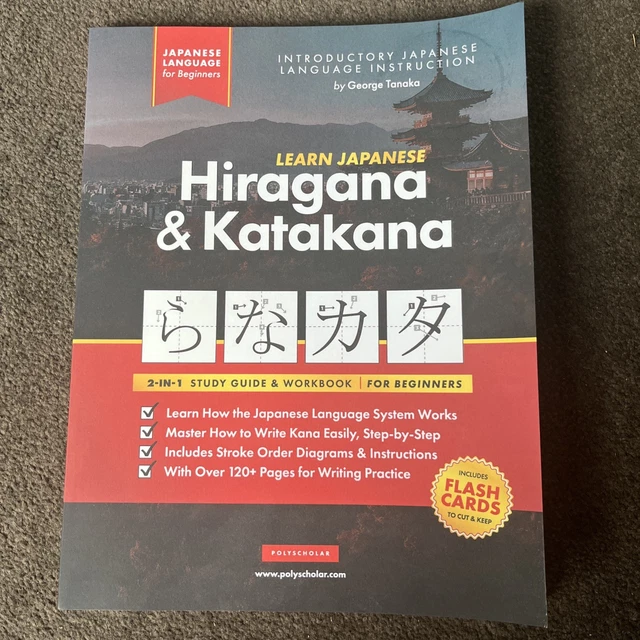LEARN JAPANESE FOR Beginners - The Hiragana and Katakana Workbook £16. ...