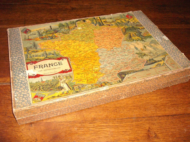 File:1912 Saussine Pictorial Broadside Game Board of a Plane Trip Around the Wor