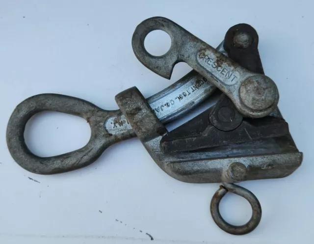Vintage Crescent Tool Company No. 383 Fence Wire Cable Grip Puller 5/32 to 3/8"