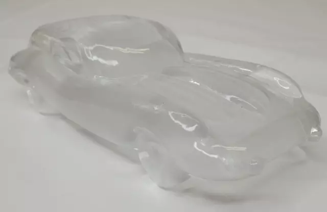 Vintage Hofbauer Lead Crystal Paperweight Sports Car Over 24% West Germany