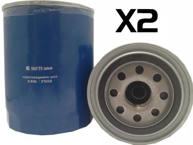 2x Oil Filter Fits Z416 / Z502 NISSAN PATROL GQ / GU