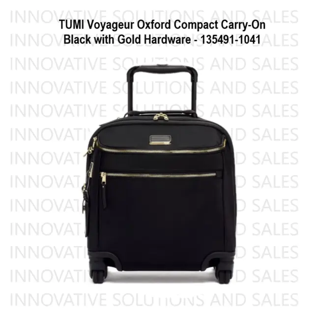 TUMI Voyageur Oxford Compact Carry-On - Black / Gold - 135491-1041