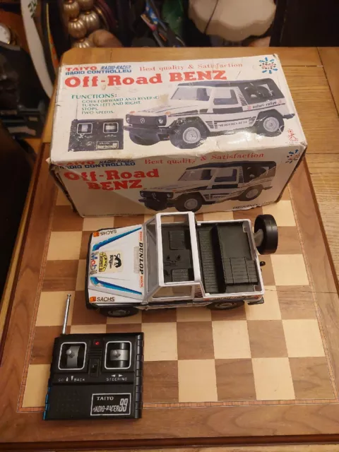 Vintage Boxed TAIYO Radio Control Mercedes Benz Off-Road Safari-Rallye 8015-27