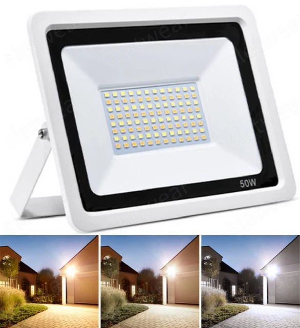 50W LED Fluter Flutlicht Aussen Strahler Farbig Scheinwerfer Dimmbar Garten DEU