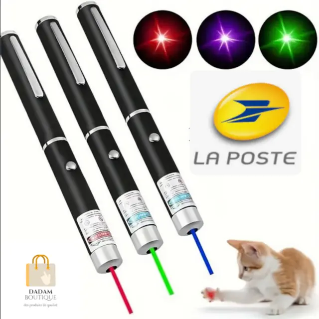 Laser pointeur vert ou rouge puissant 1mW stylo longue portée 5km stylo lazer