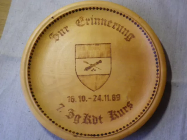 Erinnerungsteller  7.BgKdt.Kurs 1989 - Österr.Bundesheer
