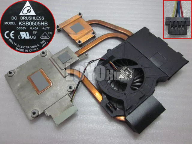 NEW For Hp dv6 dv6-6000 dv7-6000 Heatsink fan 641578-001 KSB0505HB -AJ77 4-Pin