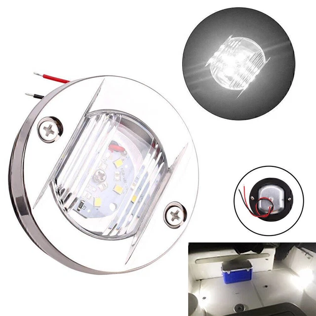 Marine LED Transom Mount Stern Anchor Navigation Light NAV Lamp 12V 5500-6300K