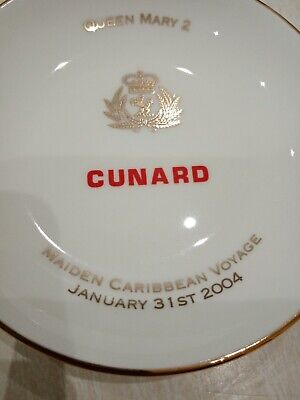 BRAND NEW CUNARD WHITE STAR LINE QUEEN MARY 2  MAIDEN VOYAGE 2004 Plate WEDGWOOD 3
