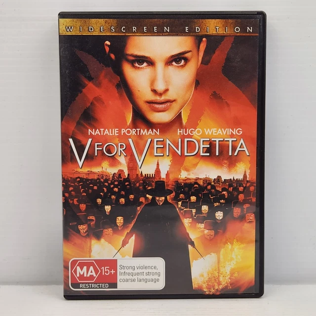 V FOR VENDETTA DVD Movie 2005 Natalie Portman Hugo Weaving Sci-fi ...