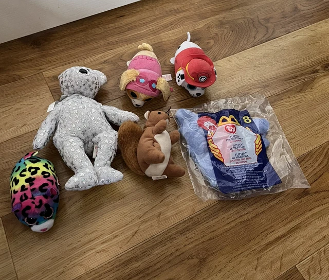 Bundles of 6 Vintage TY Beanie Babies Inc Beginning and 5 others as shown