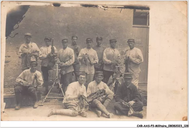 CAR-AASP3-0277 - MILITAIRE - CARTE PHOTO - troupes militaires armés