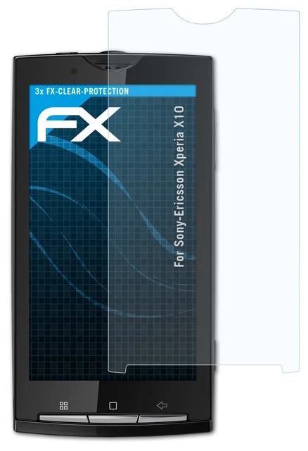 AtFoliX Protection Écran Film De Verre En Plastique Compatible Avec Sony-Ericsson Xperia X10 Mini Pro Verre Film Protecteur, 9H Hybrid-Glass FX