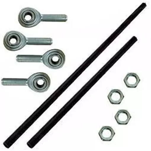 Aluminum Shifter Rod Kit 24" and 16" with rod ends and nuts long IMCA sport mod