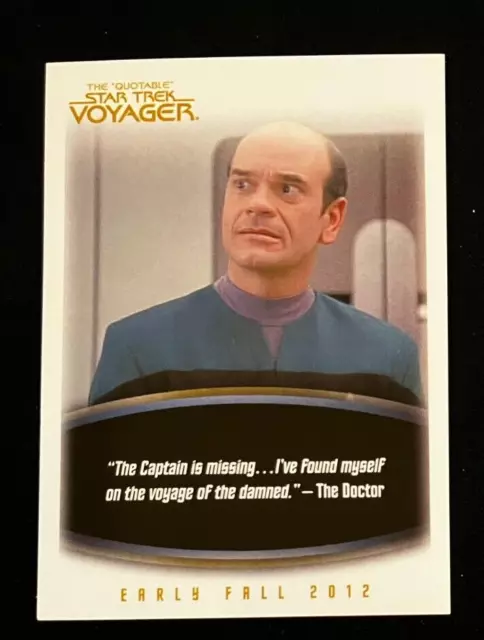 Star Trek Voyager The Quotable 2012 Rittenhouse Archives Promo Card P2