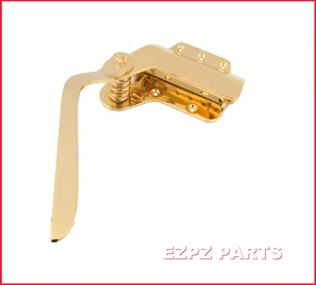 Vintage Teisco style Surface Mount Gold Guitar Tremolo Tailpiece EZPZ PARTS