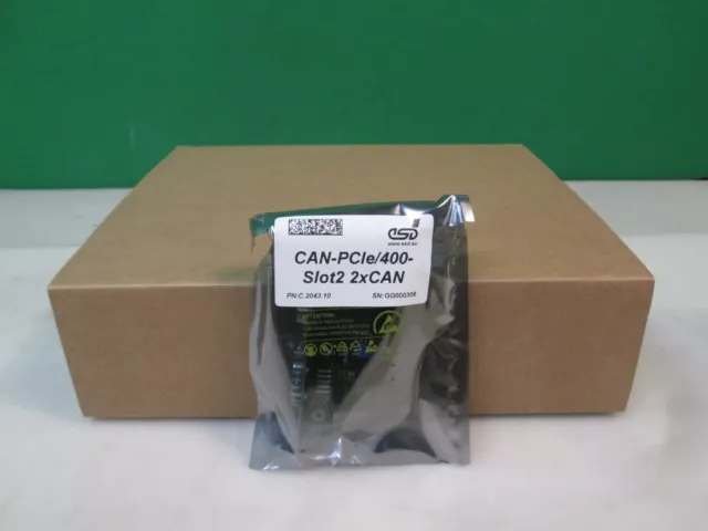 ESD C.2043.10 CAN-PCIe/400-Slot2 2xCAN can INTERFACE W/ CABLE NEW SEALED