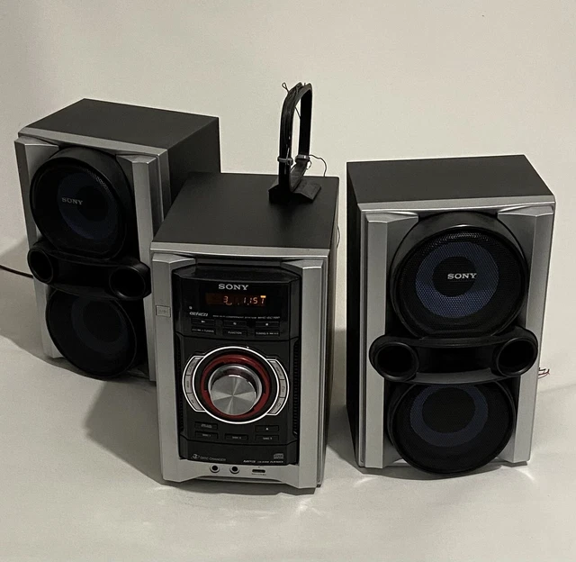SONY GENEZI MHCEC78P Mini Hifi System 3 Disc CD Changer wt Speakers