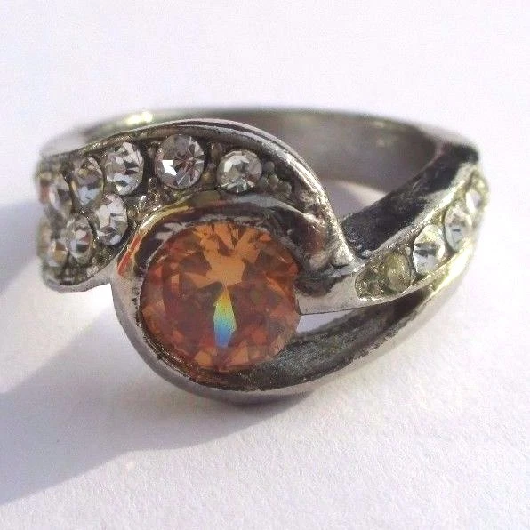 Bague Plaqué Argent Avec Améthyste Camille&Lucie - Taille 50, Occasion En Parfait état