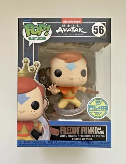 Funko pop #56 Freddy Funko as Aang Avatar Digital NFT 4160 pcs +  Protector