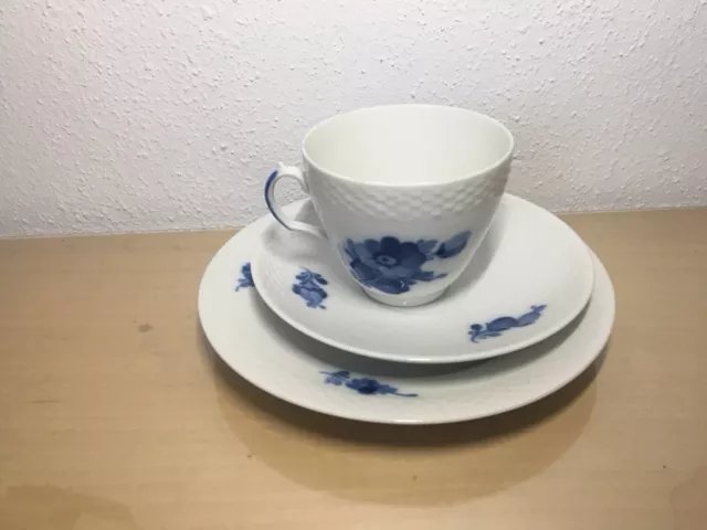 Royal Copenhagen Blaue Blume  Tasse Teller Unterteller