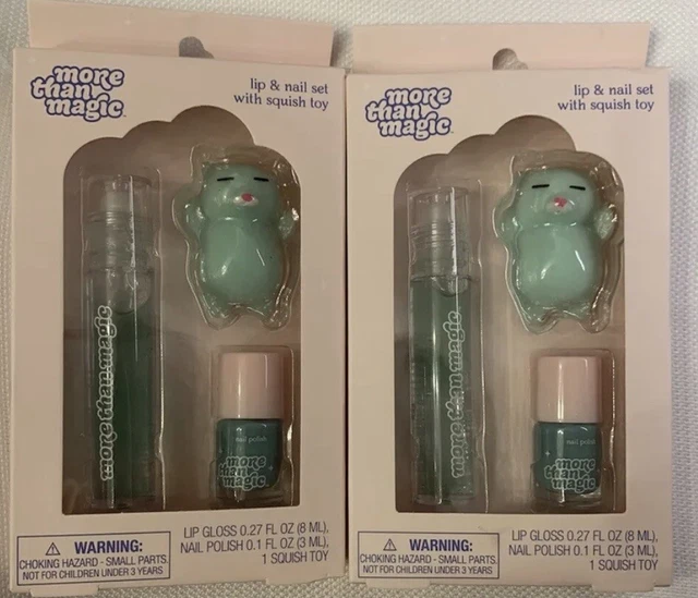Girls More Than Magic, Lip And Nails Set,With Squish Toy. Lip Balm, Polish