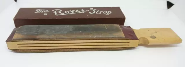 Ancien Affileur pour Rasoir Coupe-Choux de Barbier The Royal Strop Vintage 3