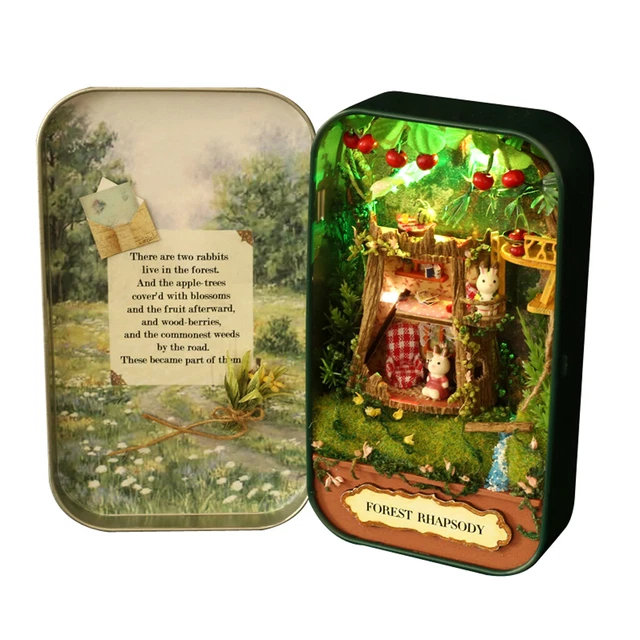 Hot DIY Sunshine/Box Theatre Series Dollhouse Miniature Furniture Handicraft Toy