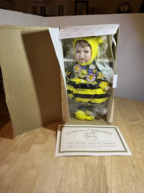 Heritage Signature Collection Porcelain Doll  Bumble Bee 13" COA #12386