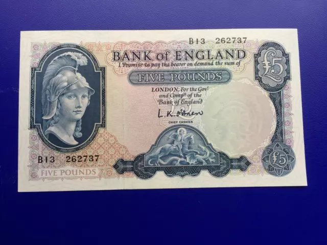 England  £5 Banknote -  Unc