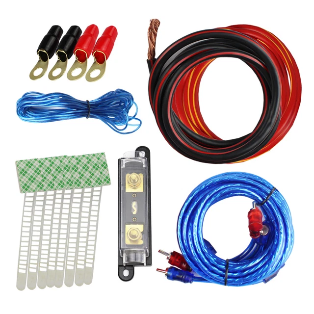 6 GAUGE AMPLIFIER Wiring Kit CCA Amp Install Kit 200A ANL Fuse Sub