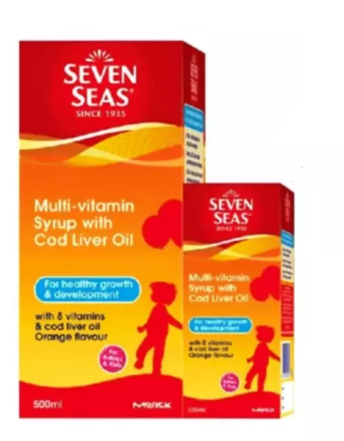 Seven Seas Multivitamin Syrup With Cod Liver Oil 500ml+100ml