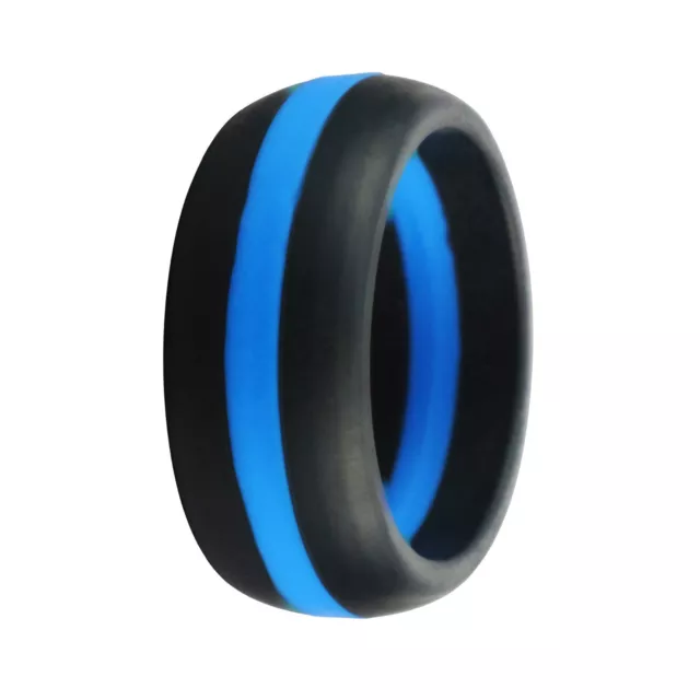 Bague de mariage en silicone pour hommes actifs - bracelet en caoutchouc élégant pour sport cadeau amour