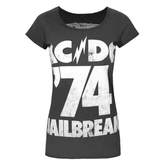 Amplified - T-shirt AC/DC officiel Jailbreak 74 - Femme (NS4725)