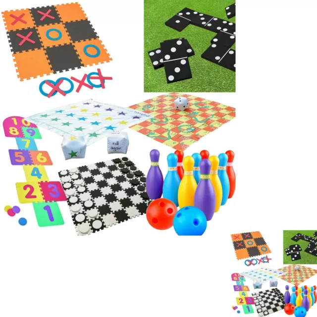 JUMBO OUTDOOR GARDEN Games Kids Family Fun Activity Giant Toys Bowling