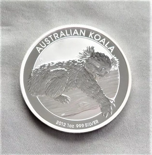 2012 -One Dollar Australian 'Koala' - .999 Silver Cameo Minted - Carry Disk