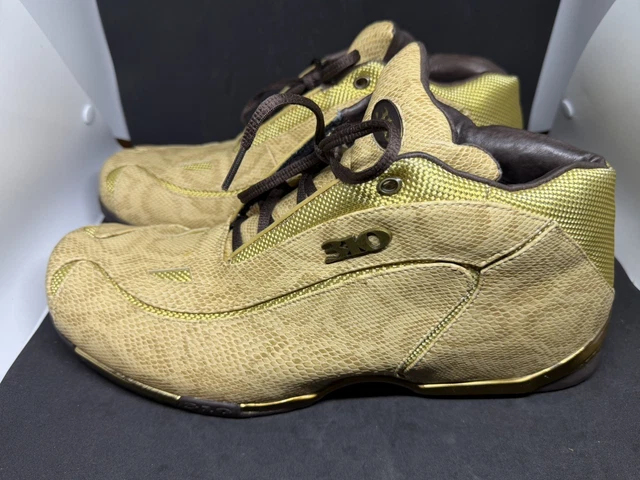 Vintage 2005 Hurricane 310 Motoring Shoes Size 13 Snake Pattern Tan \