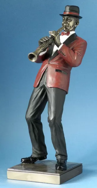 Figurine Musician Jazz Clarinet Man Figure Figurine Blues Parastone New