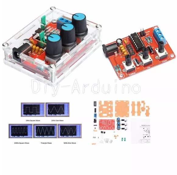 XR2206 1HZ-1MHZ Funktionsgenerator Signalgenerator Sine Triangle Square Wave