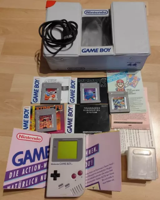 Nintendo Game Boy Classic DMG-01 mit Anleitungen + Spiele + Zubehörpaket