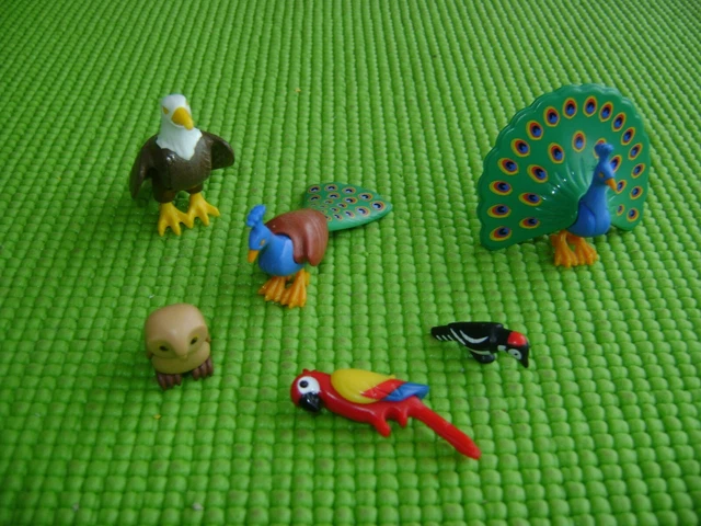 PLAYMOBIL ANIMAUX LOT oiseaux mouette cygne autruche paon toucan cigogne EUR 14,90 - FR