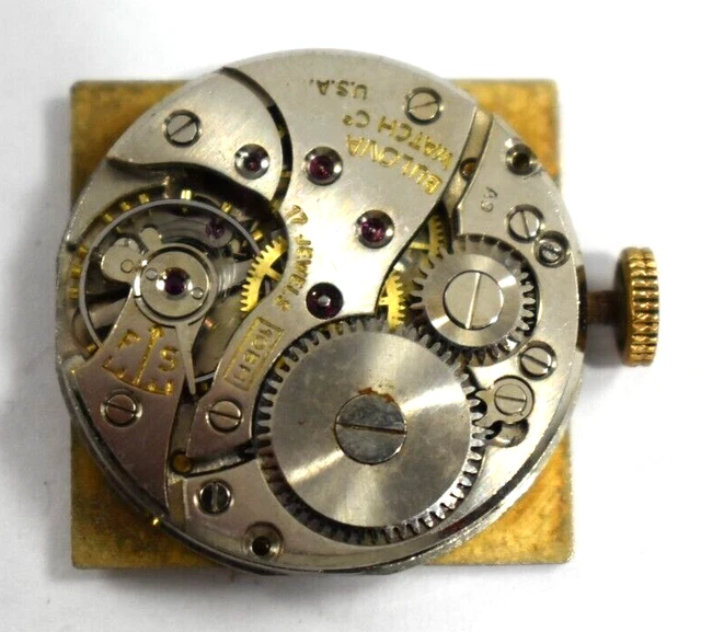 VINTAGE BULOVA MANUAL Wind 17J 10BH Wrist Watch Movement lot.10 16.99