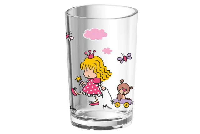 Emsa Kindertrinkglas Lern Trinkglas Becher Kunststoff Princess BPA-Frei 0,2 ltr.