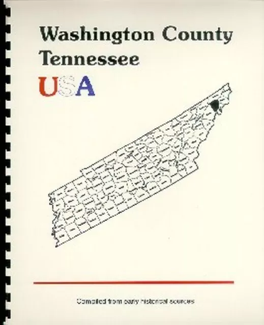 TN Washington County Tennessee Johnson City Jonesboro history 1887 Goodspeed RP